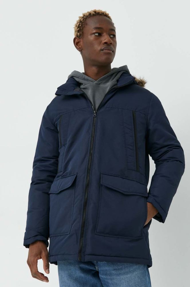Куртка Produkt by Jack & Jones чоловіча колір синій перехідна (2829816)