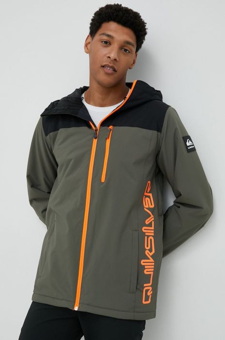Куртка Quiksilver Morton колір зелений Куртка Quiksilver Morton колір зелений
