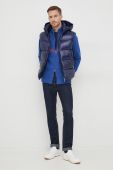 Пухова безрукавка Hetrego Way чоловіча колір синій зимова