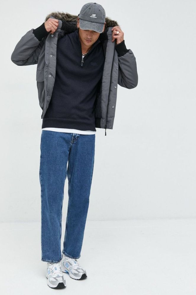 Куртка Superdry чоловіча колір сірий зимова (2782365) фото 2