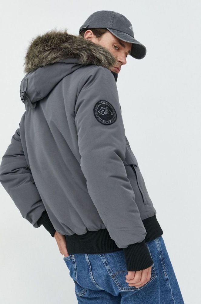 Куртка Superdry чоловіча колір сірий зимова (2782365) фото 3