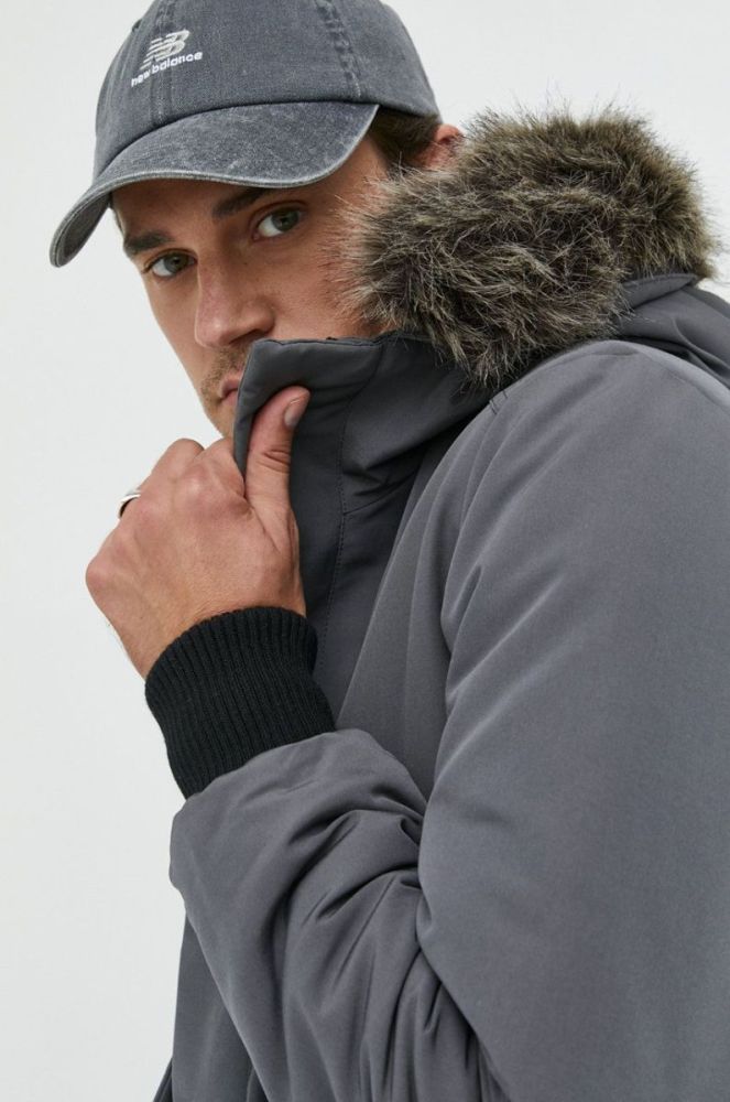 Куртка Superdry чоловіча колір сірий зимова (2782365) фото 4