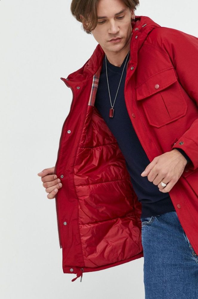 Куртка Superdry чоловіча колір червоний зимова (2789196) фото 8