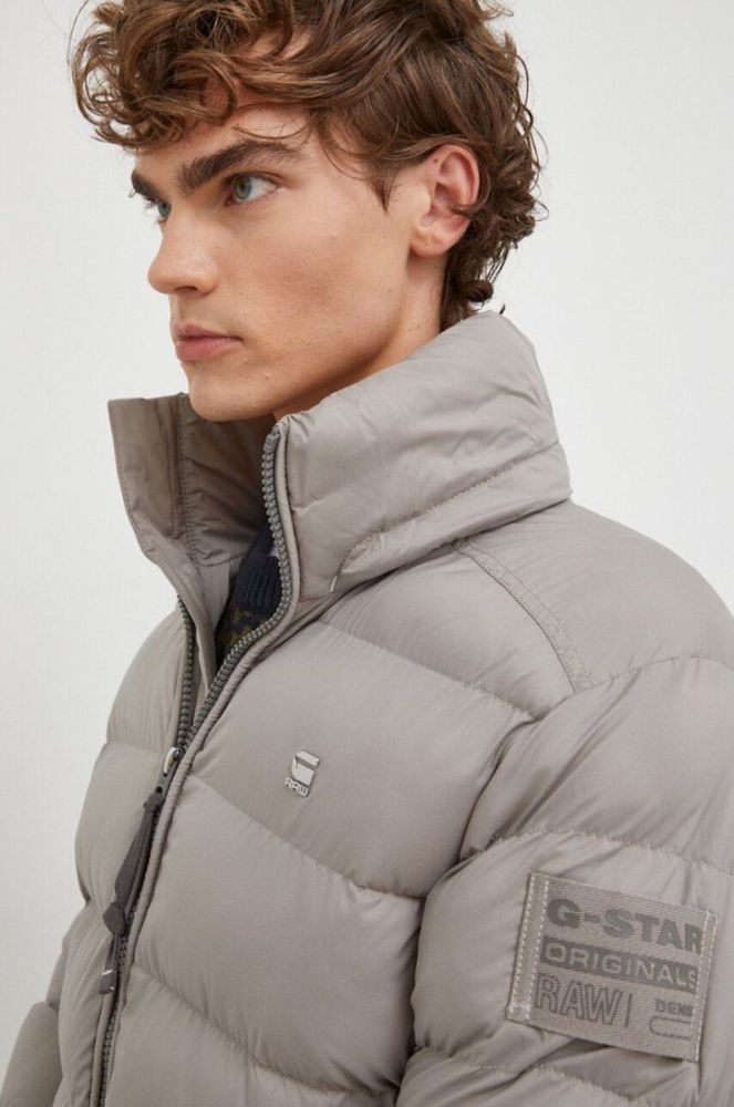 Куртка G-Star Raw чоловіча колір сірий зимова фото 5