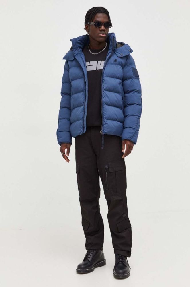 Куртка G-Star Raw чоловіча зимова колір блакитний (3517353) фото 2