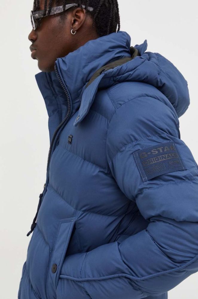 Куртка G-Star Raw чоловіча зимова колір блакитний (3517353) фото 4