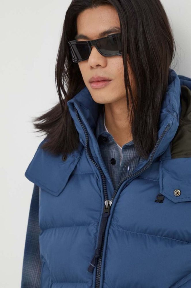 Безрукавка G-Star Raw чоловічий перехідний колір блакитний фото 4