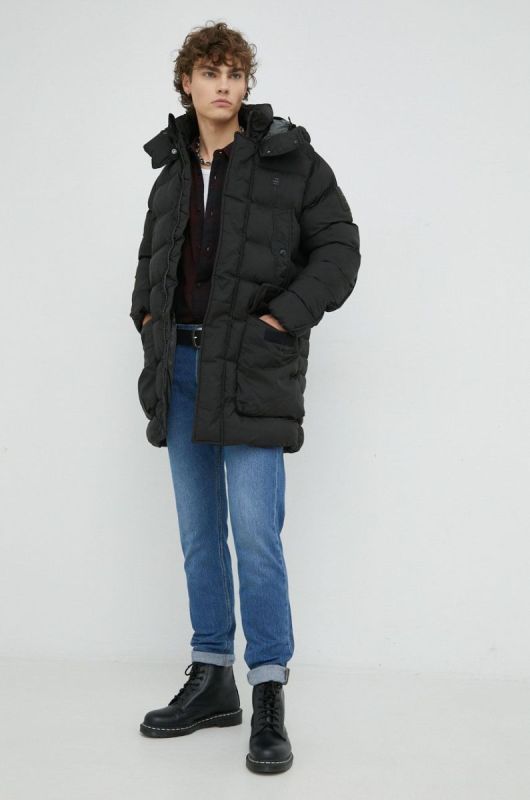 Куртка G-Star Raw чоловіча колір чорний зимова (2773352) фото 2