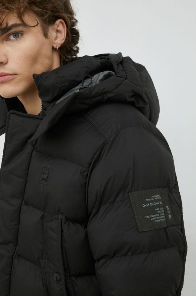 Куртка G-Star Raw чоловіча колір чорний зимова (2773352) фото 4
