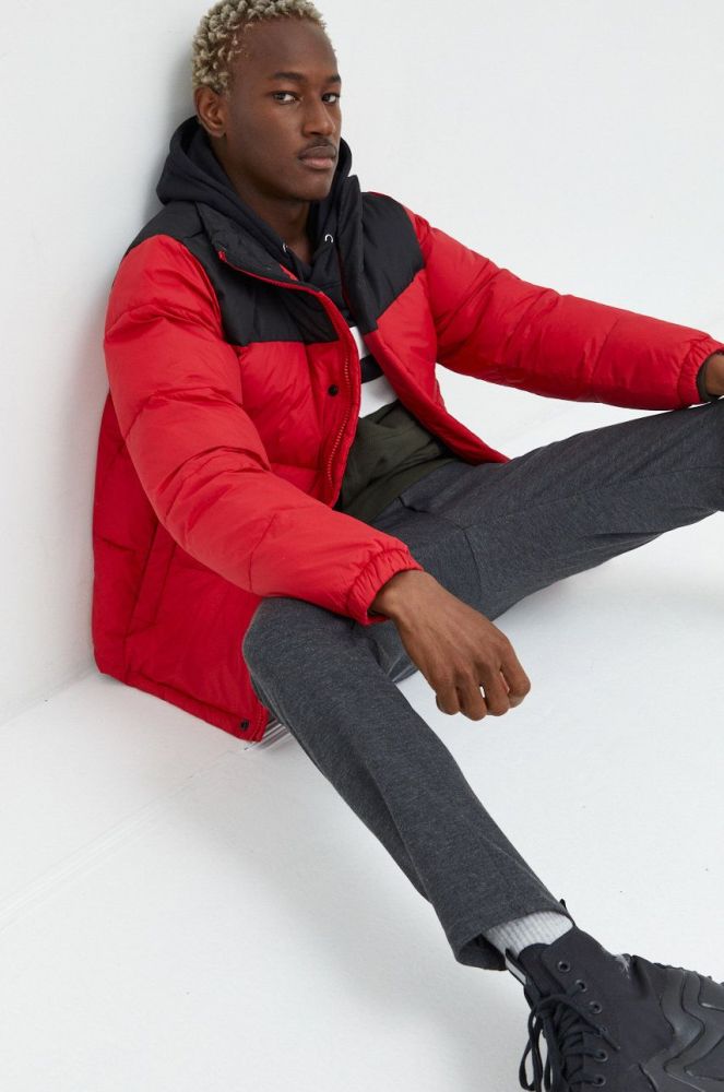 Куртка Solid чоловіча колір червоний зимова