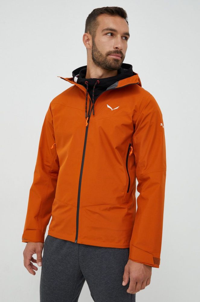 Куртка outdoor Salewa Puez GTX Paclite колір помаранчевий gore-tex