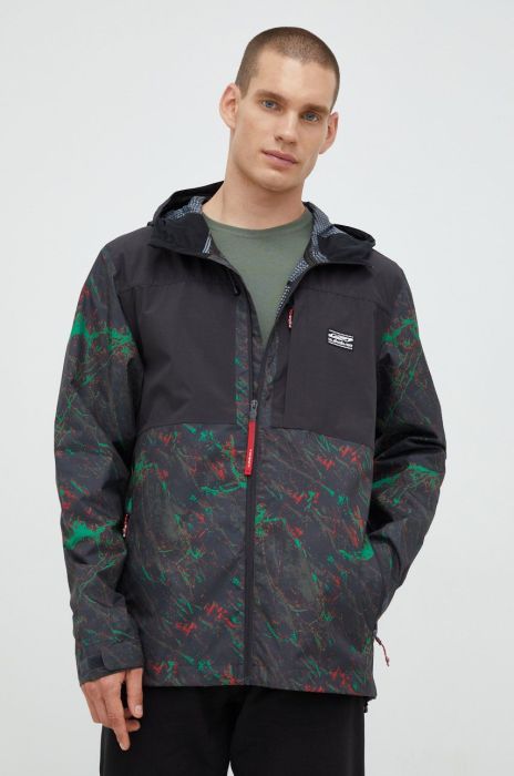 Куртка outdoor Quiksilver Lizard Heads колір чорний Куртка outdoor Quiksilver Lizard Heads колір чорний