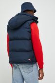 Пухова безрукавка Tommy Jeans чоловічий колір синій зимовий (2613258)