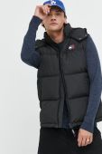 Пухова безрукавка Tommy Jeans чоловічий колір чорний зимовий (2613249)