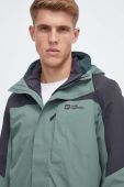 Куртка outdoor Jack Wolfskin Romberg 3in1 колір зелений Куртка outdoor Jack Wolfskin Romberg 3in1 колір зелений