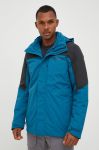 Куртка outdoor Jack Wolfskin Romberg 3in1 колір блакитний Куртка outdoor Jack Wolfskin Romberg 3in1 колір блакитний