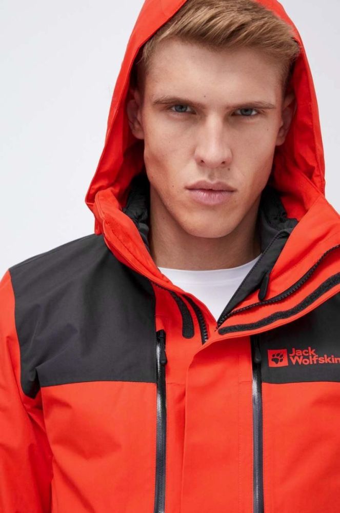 Куртка outdoor Jack Wolfskin Jasper 3in1 колір червоний фото 6