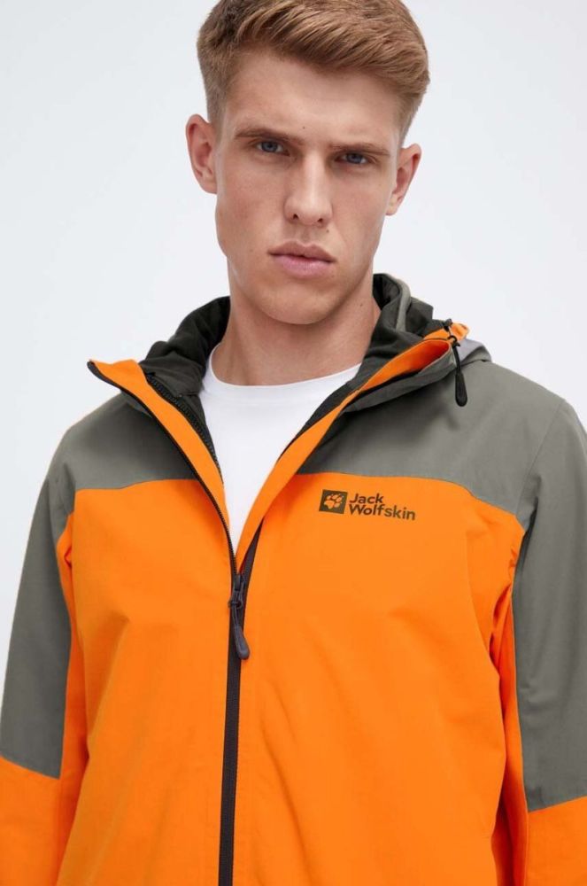 Куртка outdoor Jack Wolfskin Glaabach 3in1 колір помаранчевий фото 6