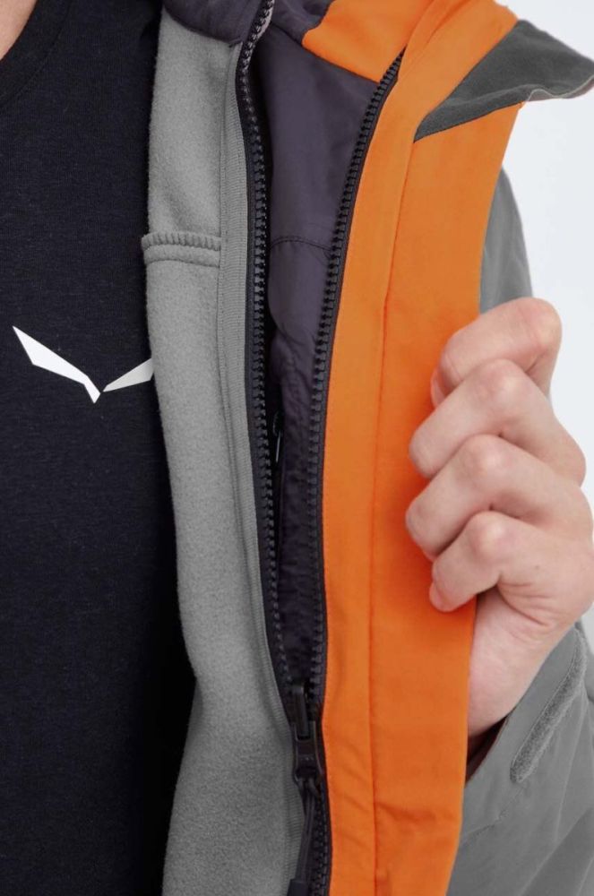 Куртка outdoor Jack Wolfskin Taubenberg 3in1 колір помаранчевий фото 10
