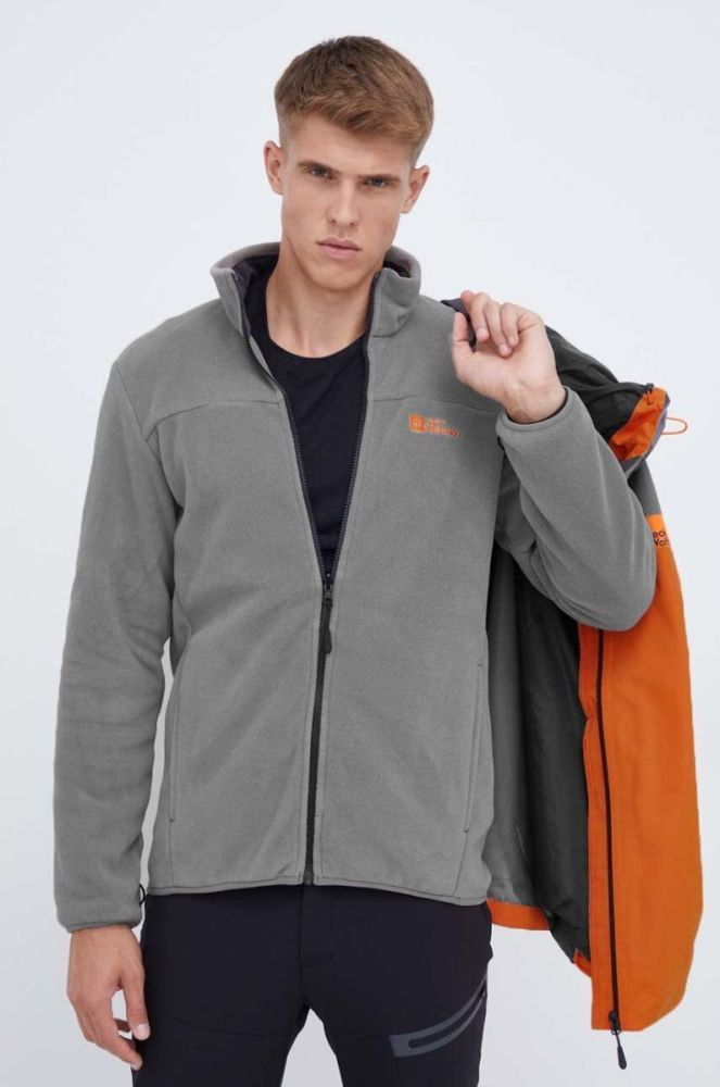 Куртка outdoor Jack Wolfskin Taubenberg 3in1 колір помаранчевий фото 2