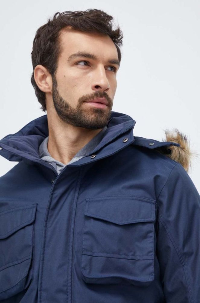 Пухова куртка Jack Wolfskin чоловіча колір синій зимова фото 4