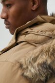 Пухова куртка Jack Wolfskin чоловіча колір коричневий зимова