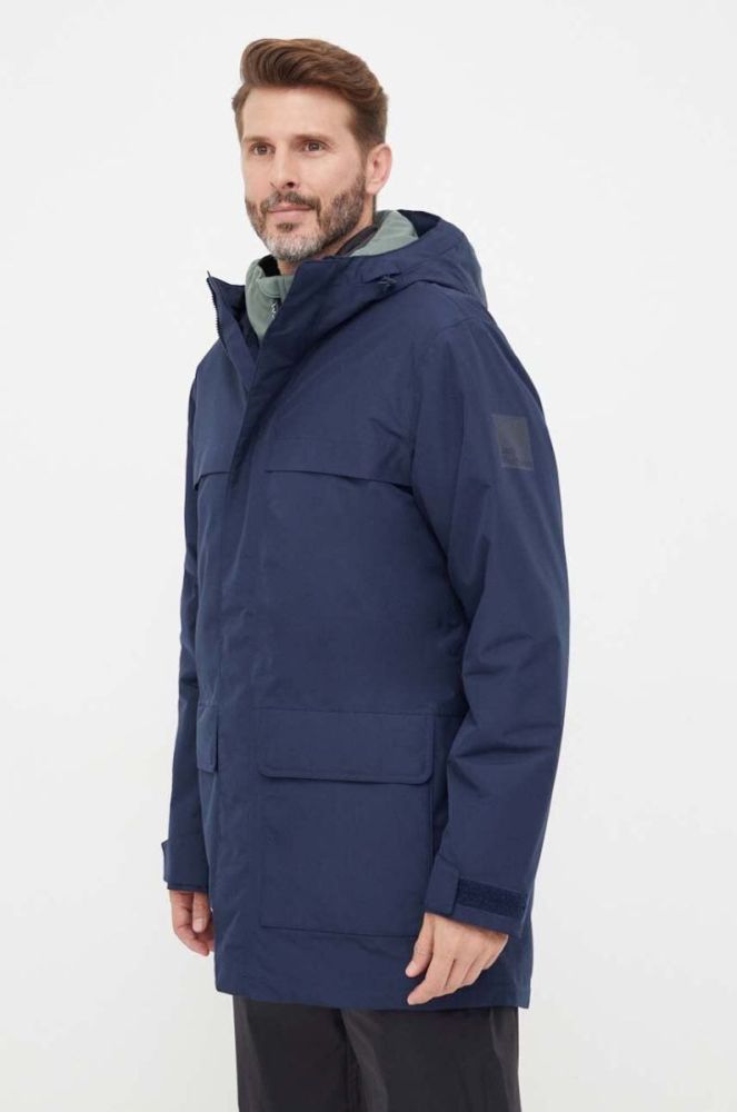 Куртка Jack Wolfskin чоловіча колір синій зимова фото 2