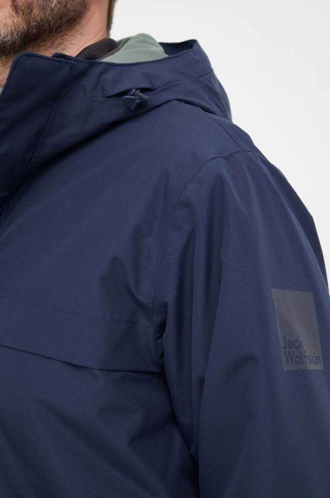 Куртка Jack Wolfskin чоловіча колір синій зимова фото 4
