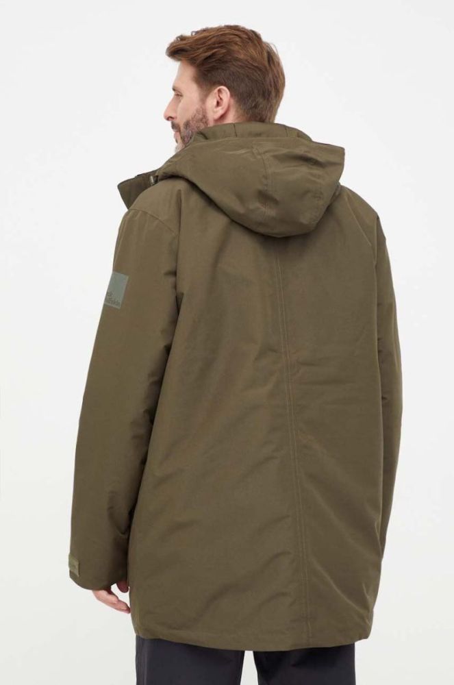 Куртка Jack Wolfskin чоловіча колір зелений зимова фото 3