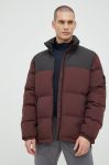 Пухова куртка Jack Wolfskin чоловіча колір бордовий зимова