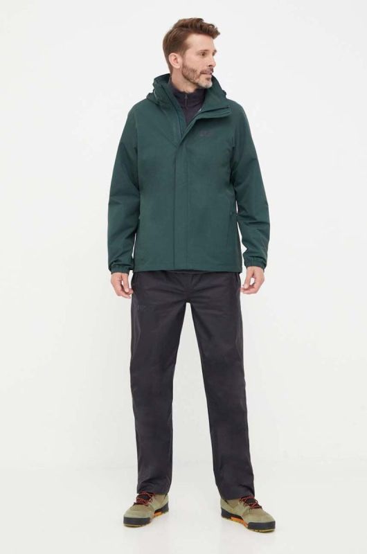 Куртка outdoor Jack Wolfskin Stormy Point колір зелений (3471917) фото 2