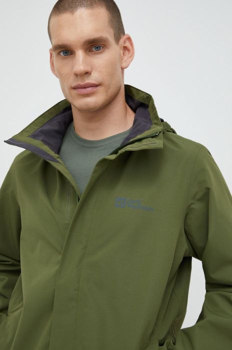 Куртка outdoor Jack Wolfskin Stormy Point колір зелений (2658236) Куртка outdoor Jack Wolfskin Stormy Point колір зелений (2658236)