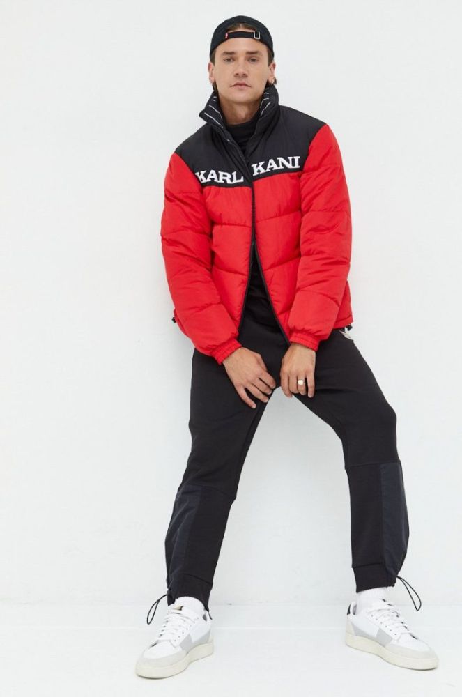 Двостороння куртка Karl Kani чоловіча колір чорний зимова 6076823-BLACK фото 3