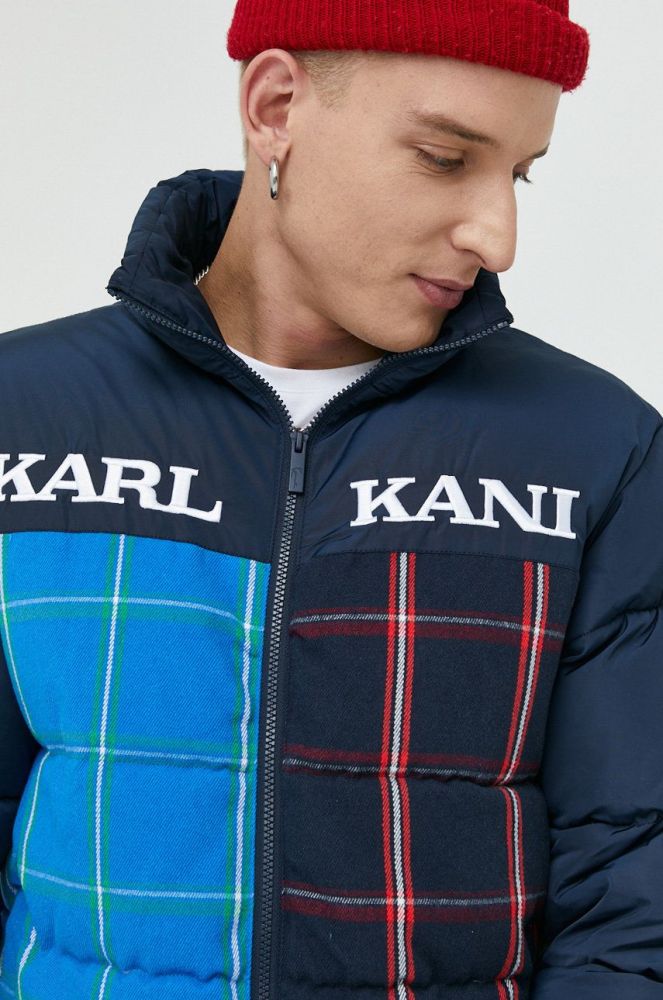 Куртка Karl Kani чоловіча колір синій зимова oversize