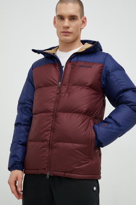 Спортивна пухова куртка Marmot Guides Down колір бордовий Спортивна пухова куртка Marmot Guides Down колір бордовий