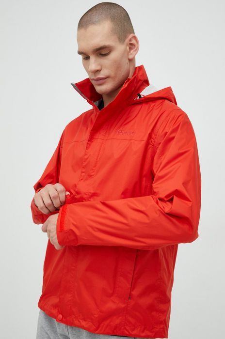 Дощовик Marmot PreCip Eco чоловіча колір червоний Дощовик Marmot PreCip Eco чоловіча колір червоний