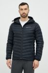 Спортивна пухова куртка Peak Performance Frost колір чорний перехідна Спортивна пухова куртка Peak Performance Frost колір чорний перехідна