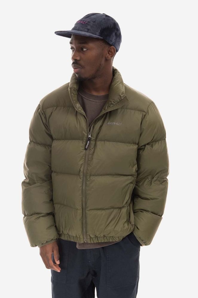 Пухова куртка Gramicci Down Puffer Jacket чоловіча колір зелений зимова G2FU.J013-green