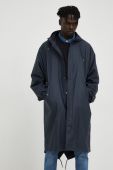 Протидощова куртка Rains 18140 Fishtail Parka колір синій перехідна 18140.47-47.Navy Протидощова куртка Rains 18140 Fishtail Parka колір синій перехідна 18140.47-47.Navy