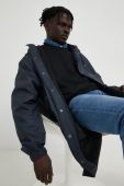 Протидощова куртка Rains 18140 Fishtail Parka колір синій перехідна 18140.47-47.Navy Протидощова куртка Rains 18140 Fishtail Parka колір синій перехідна 18140.47-47.Navy