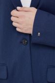 Піджак Tommy Hilfiger колір синій однобортний однотонна (2560349)