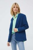Піджак Vero Moda однобортний однотонна колір блакитний