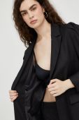 Піджак Bruuns Bazaar колір чорний однобортний однотонна (2662741)
