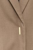 Піджак з домішкою вовни Miss Sixty колір коричневий oversize однотонна