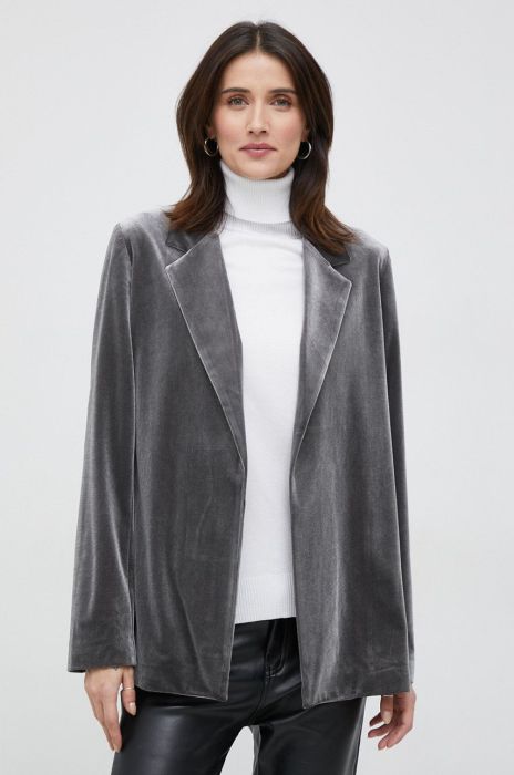 Піджак United Colors of Benetton колір сірий без застібки однотонний 24Q2DW00N