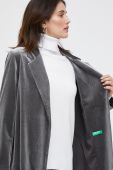 Піджак United Colors of Benetton колір сірий без застібки однотонний 24Q2DW00N