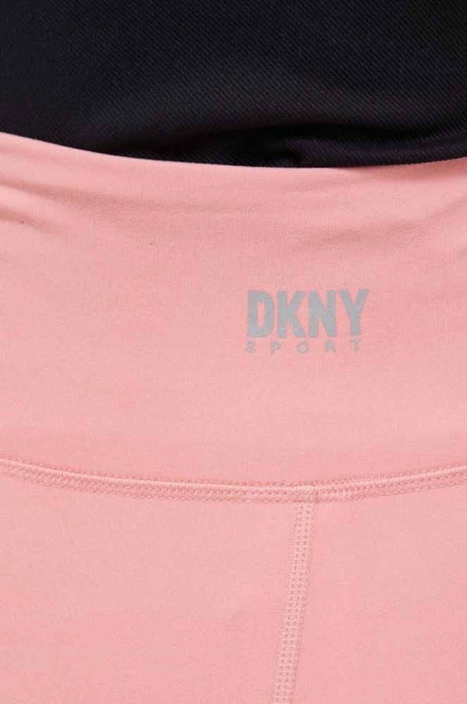 Легінси Dkny жіночі колір рожевий однотонні (2946543) фото 5