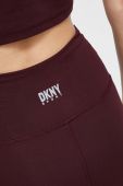 Легінси Dkny жіночі колір бордовий однотонні
