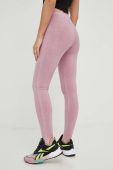 Легінси Reebok Classic жіночі колір рожевий однотонні