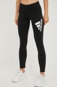 Легінси adidas жіночі колір чорний з принтом (2467377)